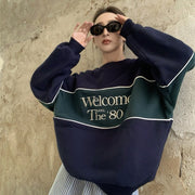 women's padded round neck sweatshirt jacket - MRSLM