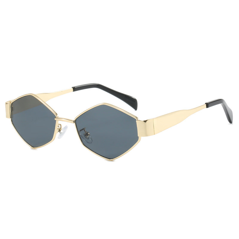 fashion polygonal sunglasses, view 3 - MRSLM