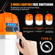 rechargeable led camping lantern, view 6 - MRSLM