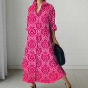 women's loose printed dress, view 2 - MRSLM