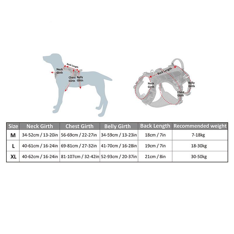 reflective dog harness, view 12 - MRSLM