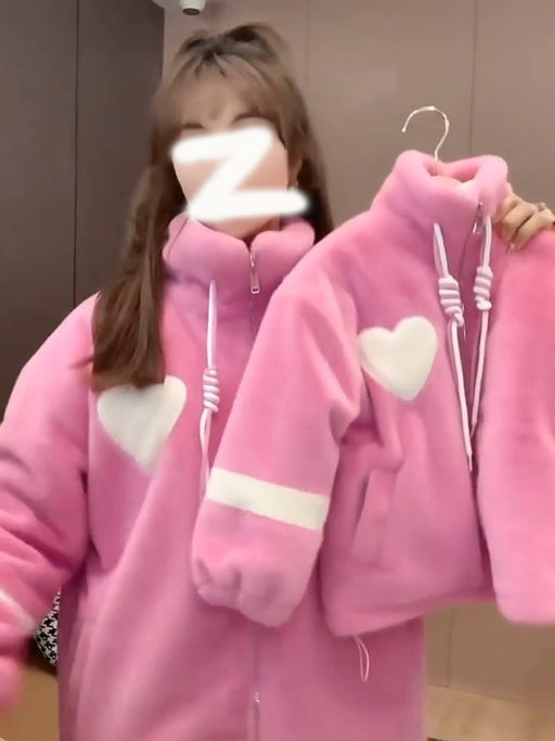 pink heart parent-child matching top, view 2 - MRSLM