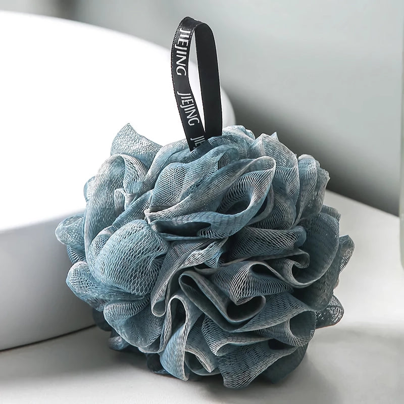 soft mesh exfoliating bath sponge, view 4 - MRSLM
