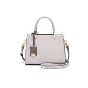 Cowhide leather tote shoulder bag, view 2 - MRSLM