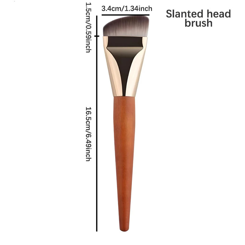 ultra thin flat foundation brush, view 2 - MRSLM