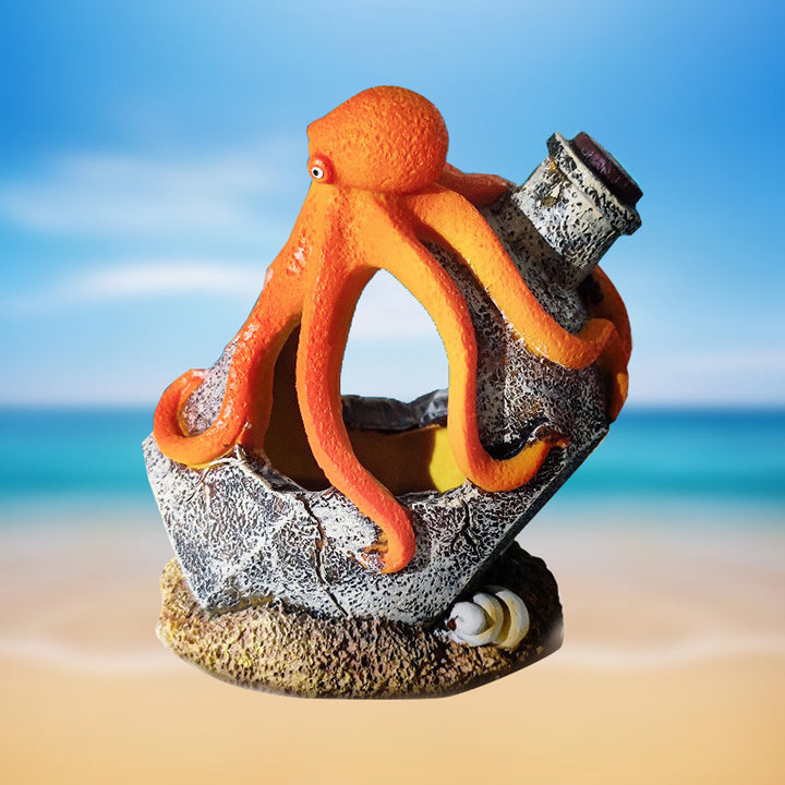 Aquarium Octopus Flowing Bottle Ornament