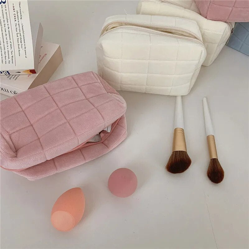 plush fur cosmetic bag, view 8 - MRSLM