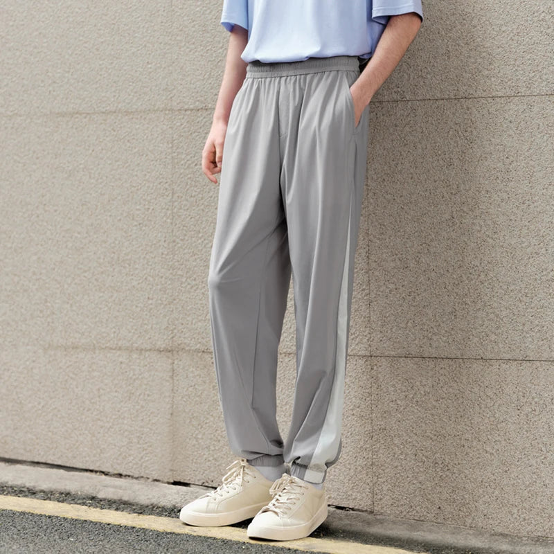 men's color-block jogger pants, view 3 - MRSLM