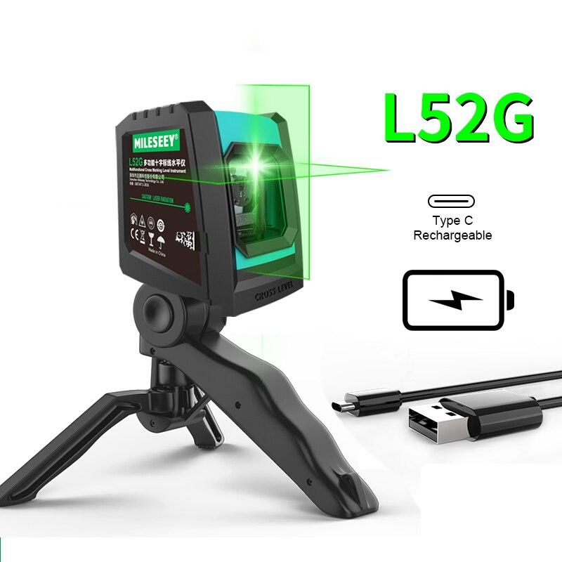 2-line self-leveling laser level with tripod, view 15 - MRSLM