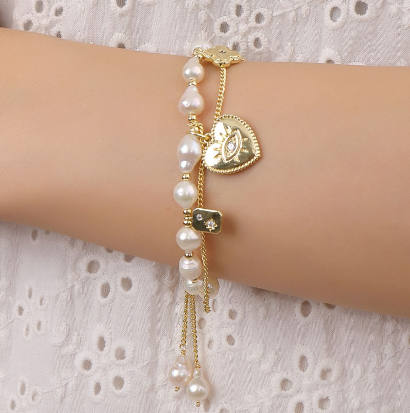 Love Freshwater Pearl Fashion Bracelet