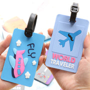 plane letters luggage tag - MRSLM