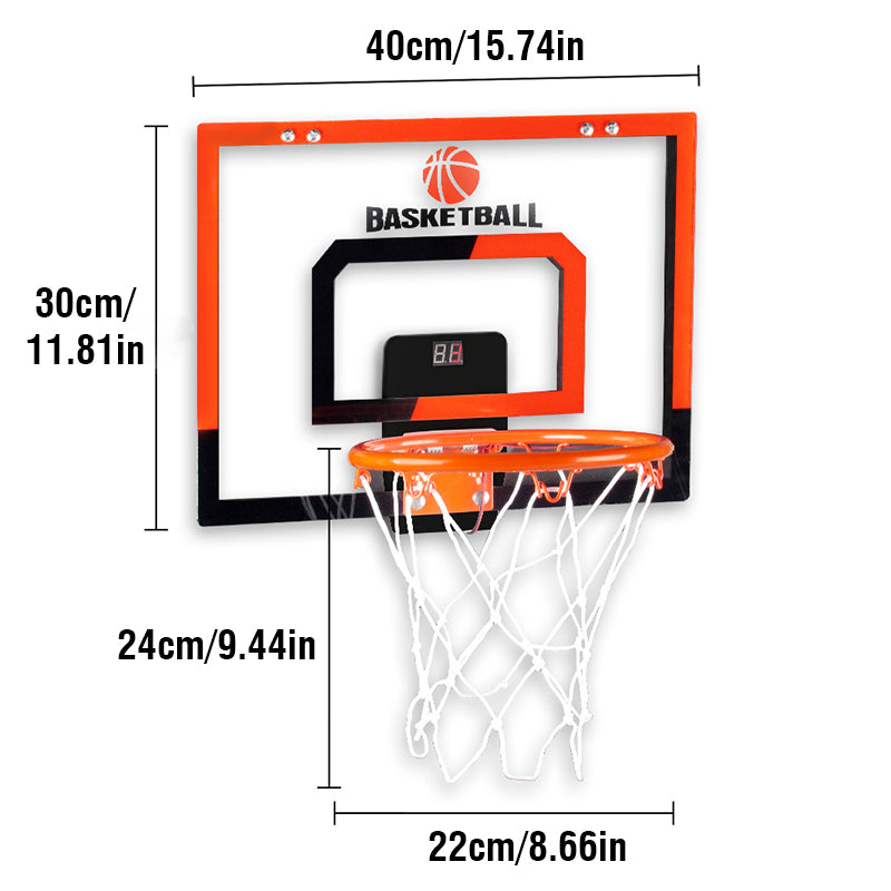 wall-mounted basketball hoop with score counter, view 11 - MRSLM