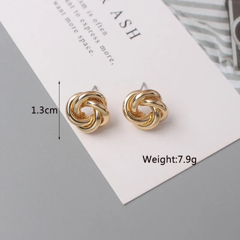 Geometric statement earrings, view 5 - MRSLM
