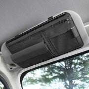 pu leather car sun visor organizer, view 4 - MRSLM