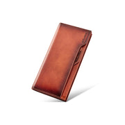 men's long leather wallet with strap, view 2 - MRSLM