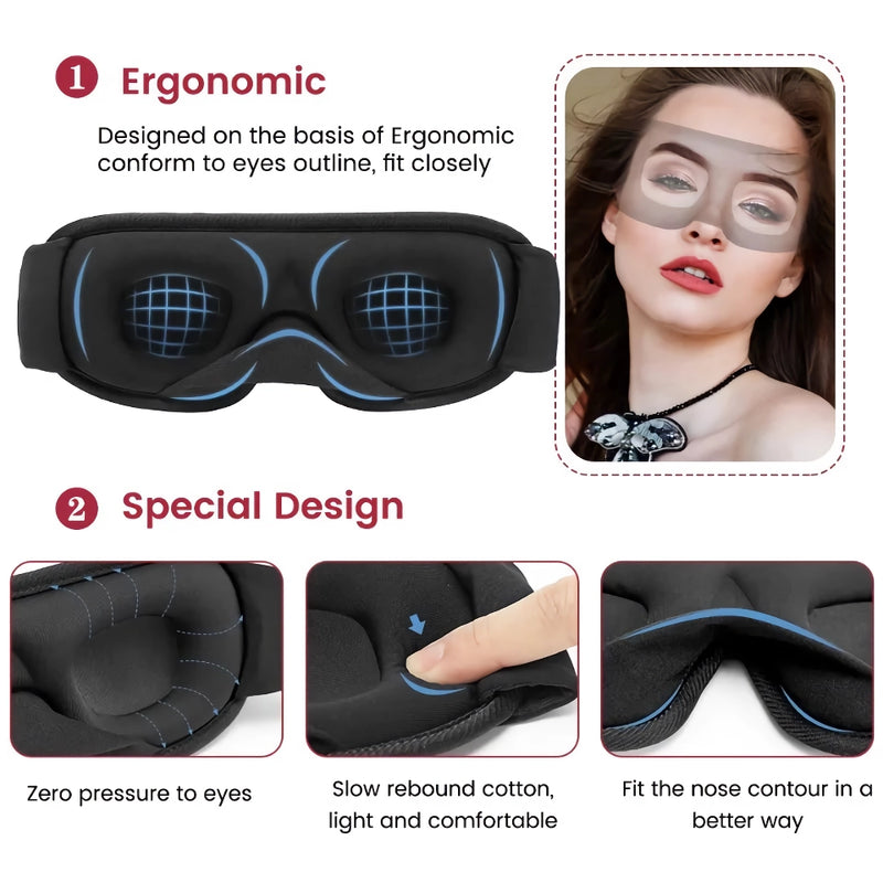3D-Schlafmaske aus Memory-Schaum