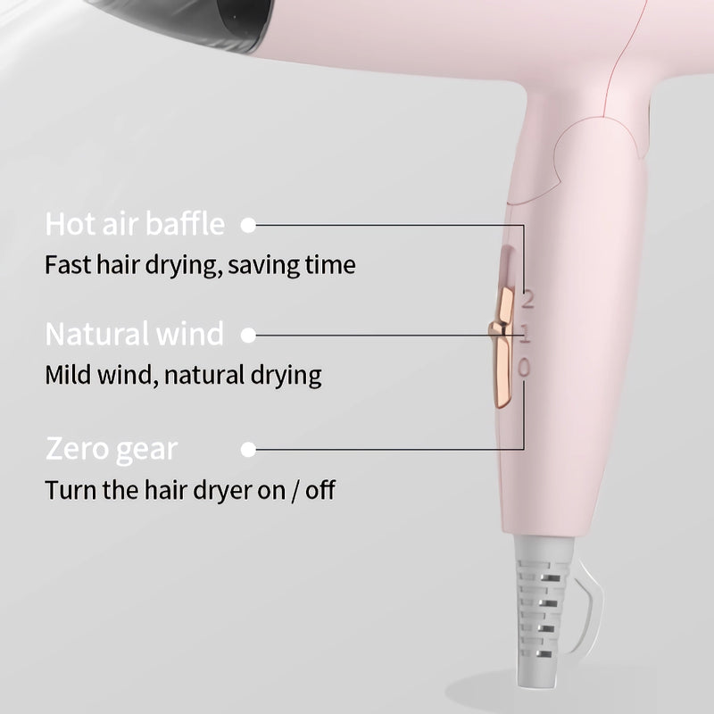 compact foldable hair dryer, view 6 - MRSLM