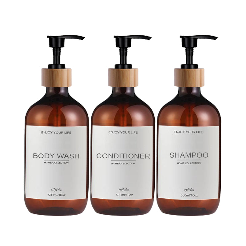 500ml soap and shampoo dispenser set, view 3 - MRSLM