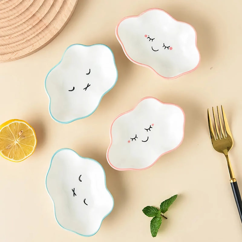 ceramic cloud dipping sauce dish, view 7 - MRSLM