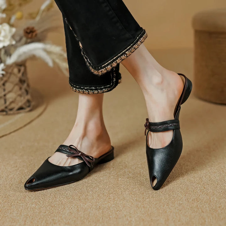 Summer Women Shoes Elegant Heel Mules