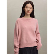cozy soft round neck wool sweater, view 5 - MRSLM