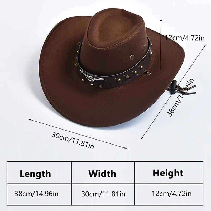 vintage western cowboy hat, view 15 - MRSLM