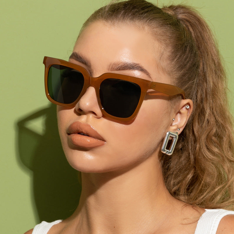 retro rectangle sunglasses, view 8 - MRSLM