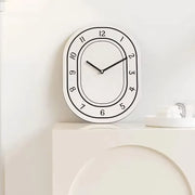 creative minimalist white wall clock, view 6 - MRSLM