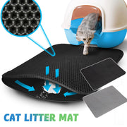 Double layer waterproof cat litter mat, view 4 - MRSLM