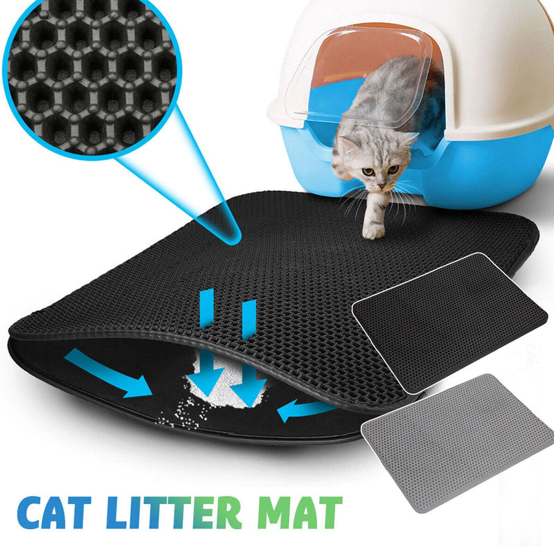 Double layer waterproof cat litter mat, view 4 - MRSLM