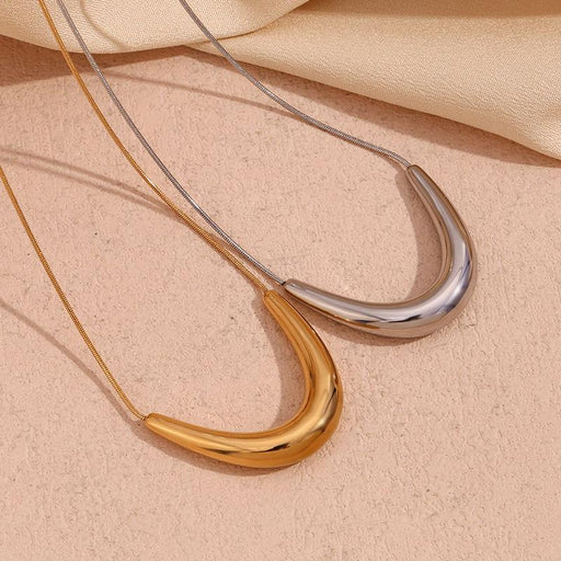 arc v-shaped pendant necklace - MRSLM