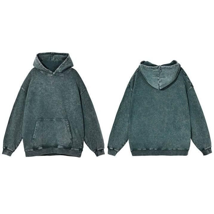 Vintage washed heavy cotton hoodie, view 6 - MRSLM