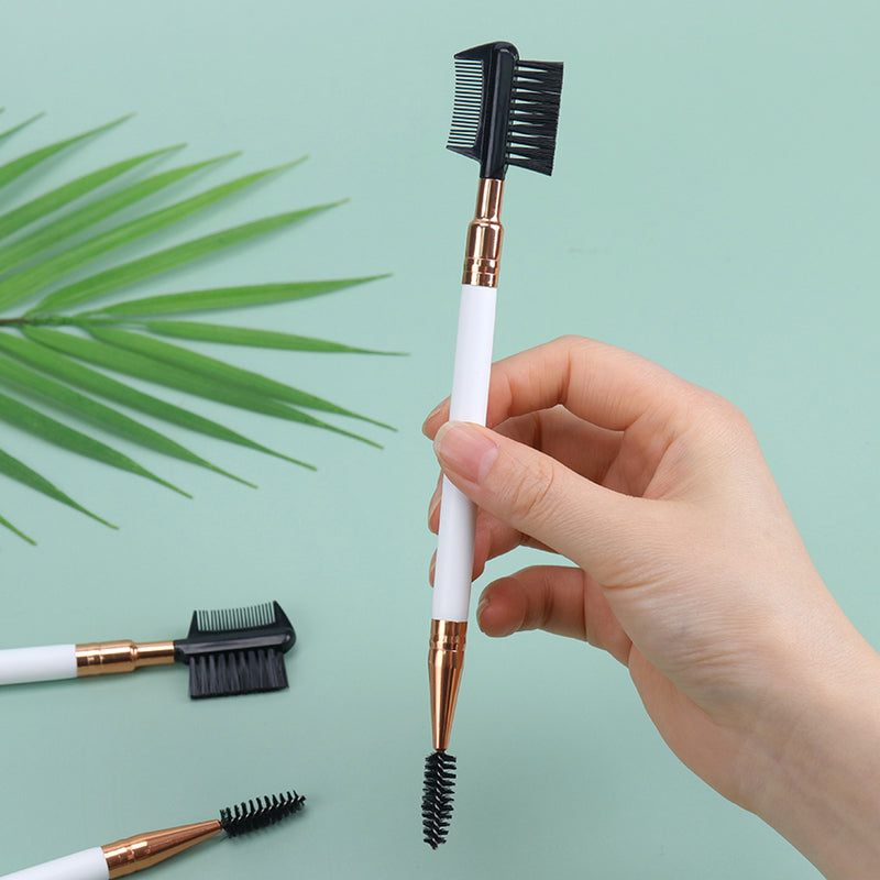 double ended eyebrow and eyelash comb brush, view 5 - MRSLM