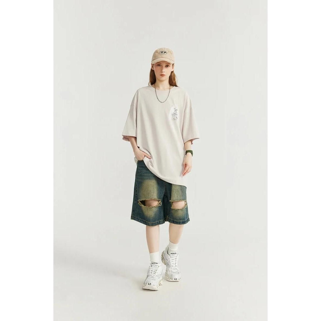 Glowing Oversized Hip Hop Tee