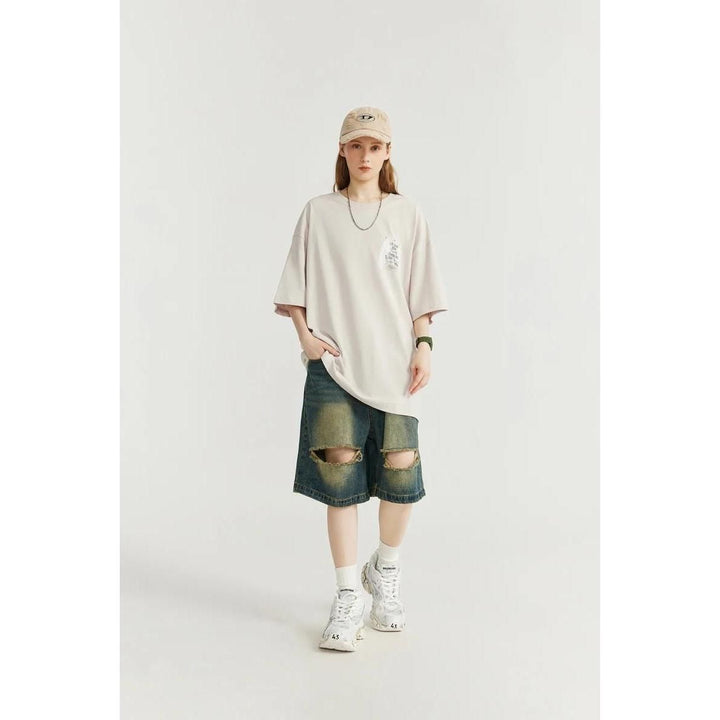 Glowing Oversized Hip Hop Tee