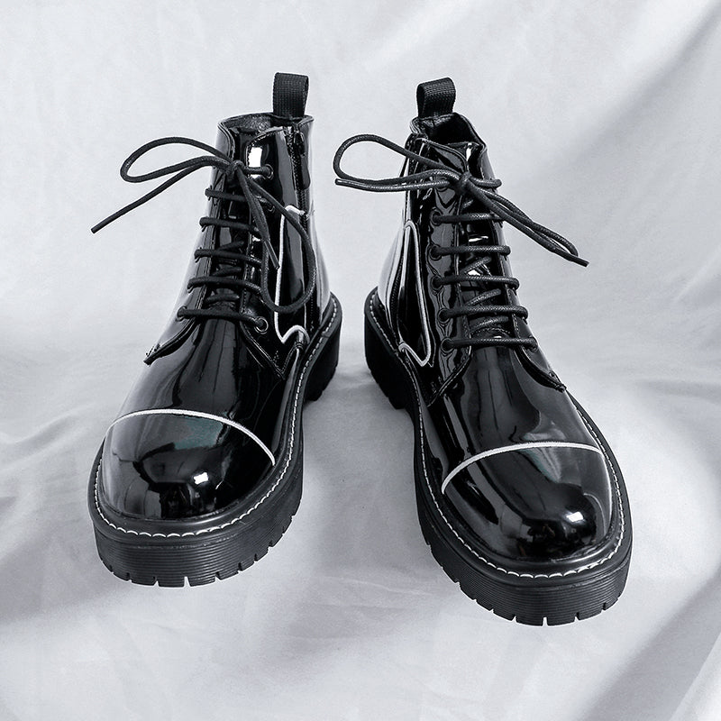 vintage ankle boots with zipper, view 8 - MRSLM