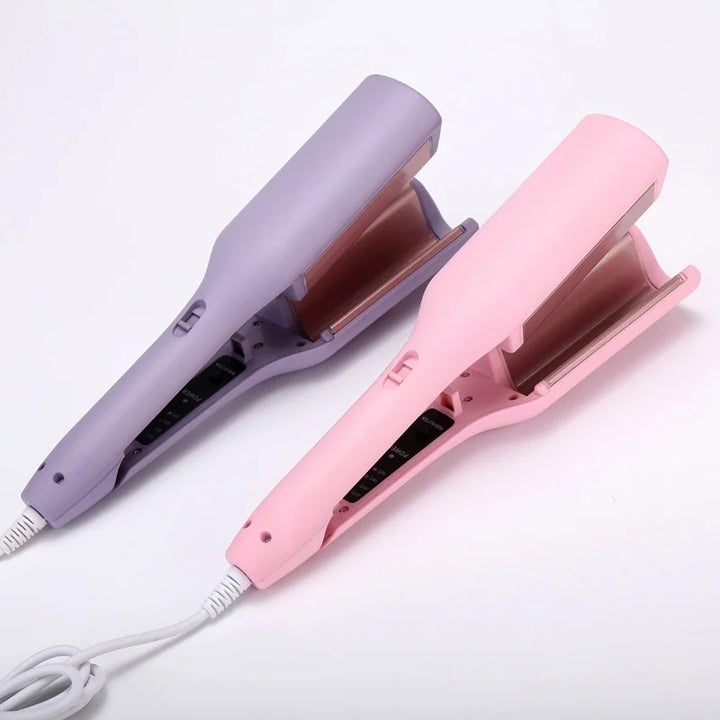 32mm Ion-Boosted Ceramic Curling Iron - Fast Heat, Dual Voltage, for Wet/Dry Hair