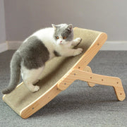 wooden cat scratcher and lounge bed, view 6 - MRSLM