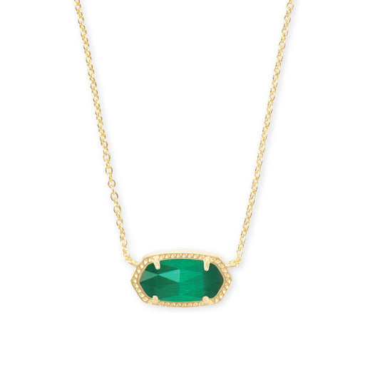 gold-plated crystal pendant necklace, view 4 - MRSLM