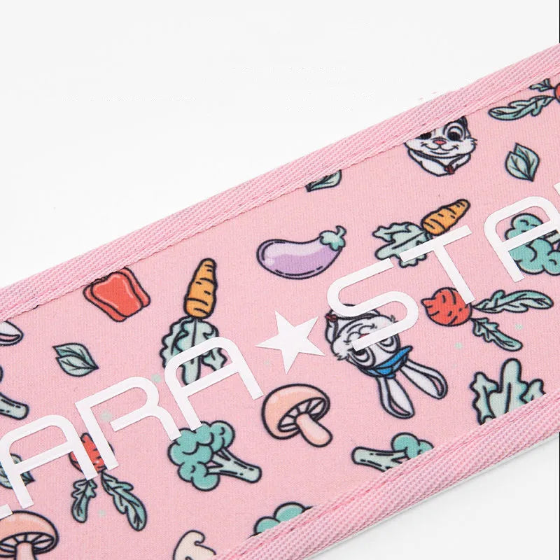 canvas weightlifting belt with rabbit pattern, view 5 - MRSLM