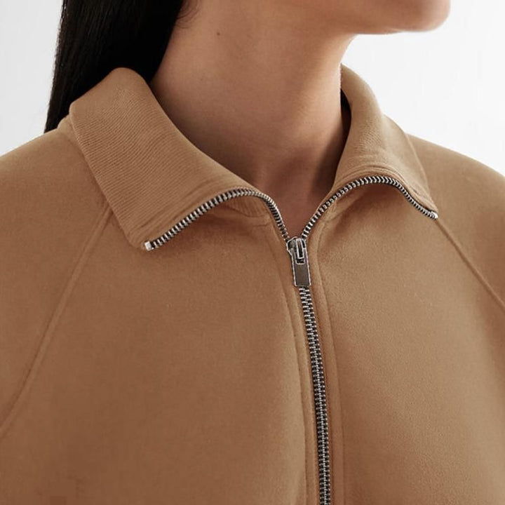 Cozy Autumn Fleece Zip-Up Hoodie