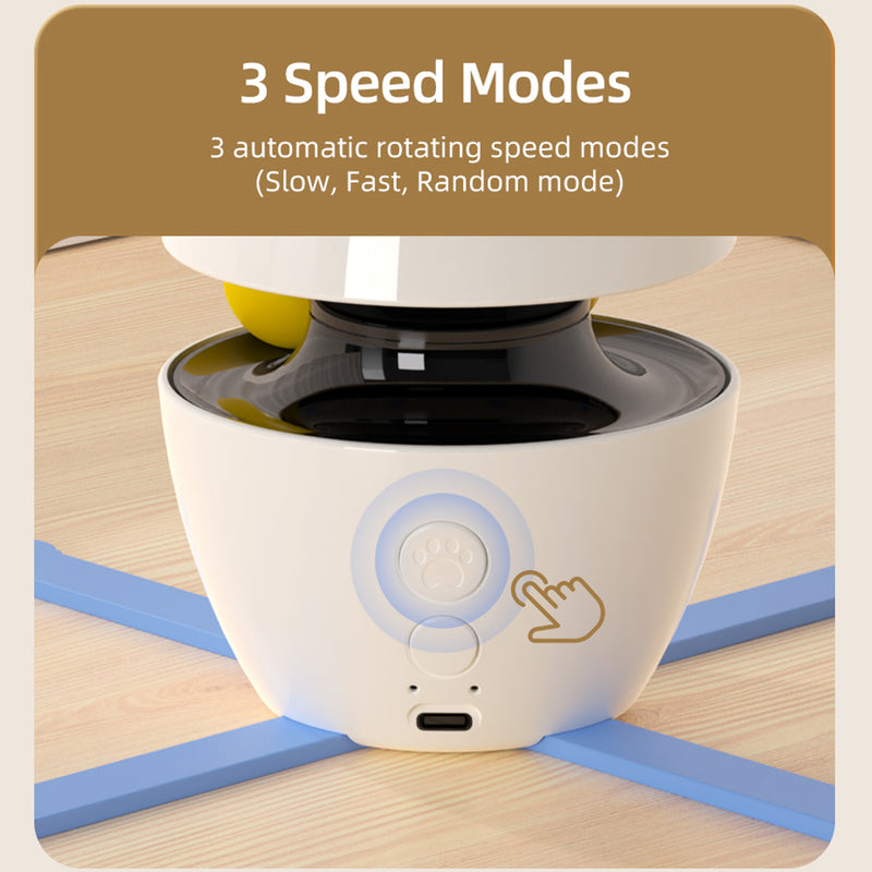 interactive 3-in-1 led laser cat toy, view 5 - MRSLM