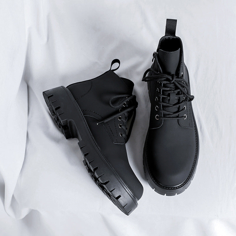 men's vintage leather ankle boots, view 7 - MRSLM