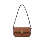 Women's small square leather crossbody bag, view 3 - MRSLM