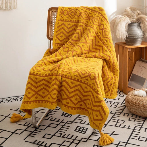 soft tribal pattern throw blanket, view 4 - MRSLM