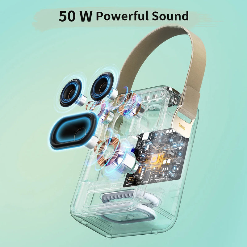 portable bluetooth karaoke speaker, view 6 - MRSLM
