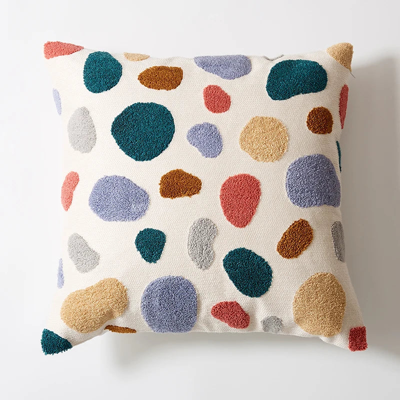cute dots embroidery pillow cover, view 9 - MRSLM