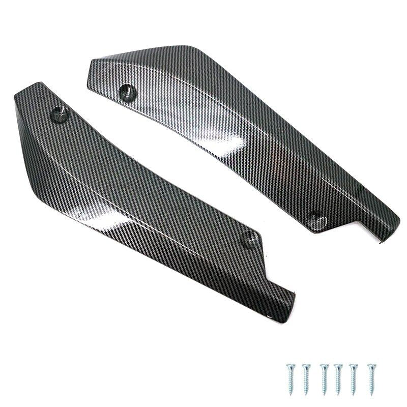 universal car bumper lip spoiler carbon fiber look, view 9 - MRSLM