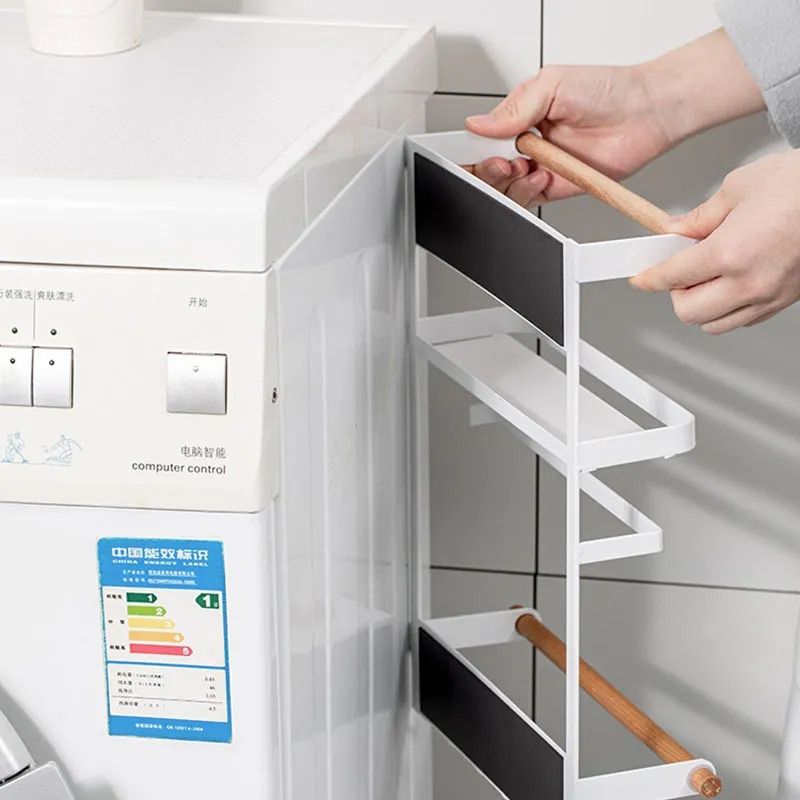 magnetic fridge shelf paper towel holder, view 4 - MRSLM