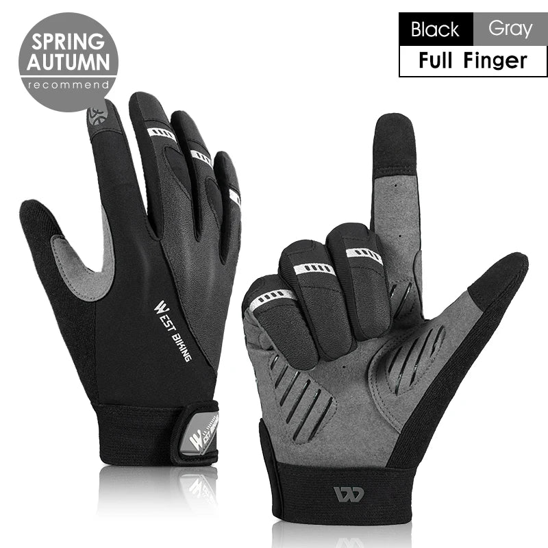 full finger cycling gloves, view 2 - MRSLM